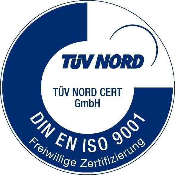 TÜV DIN EN ISO 9001 Zertifizierung Brandschutztechnik Weber GmbH